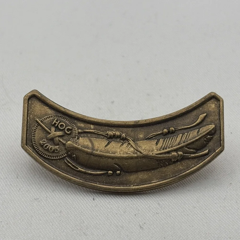 2005 Harley Owners Group HOG Harley Davidson Motorcycles Lapel Hat Pin Bronze